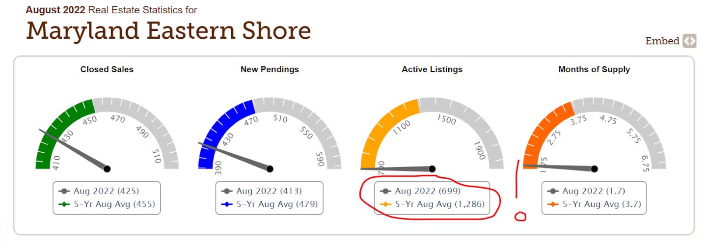 Eastern Shore Market Update August 2022