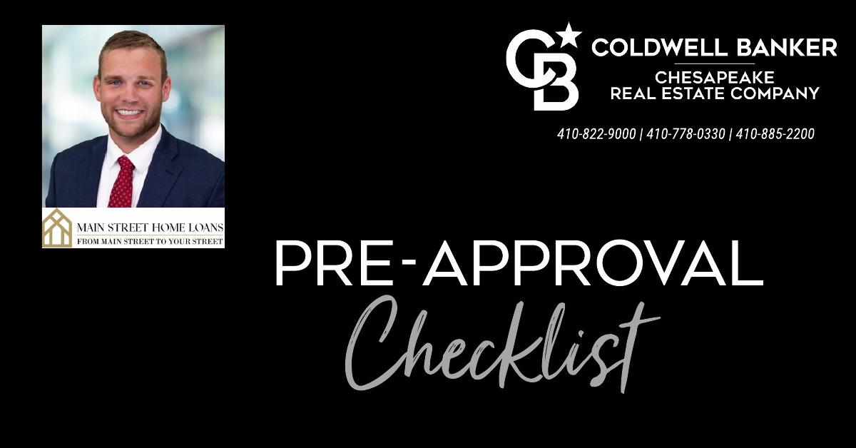 Pre-Approval Checklist from Trent Riggs