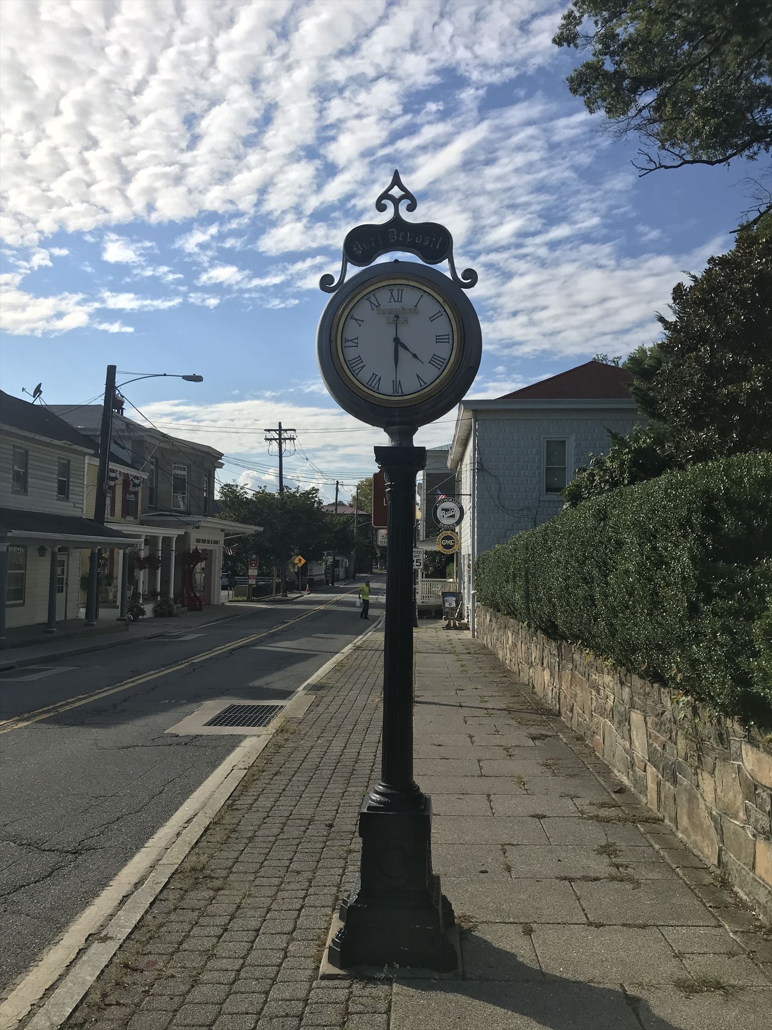 street clock port deposit 