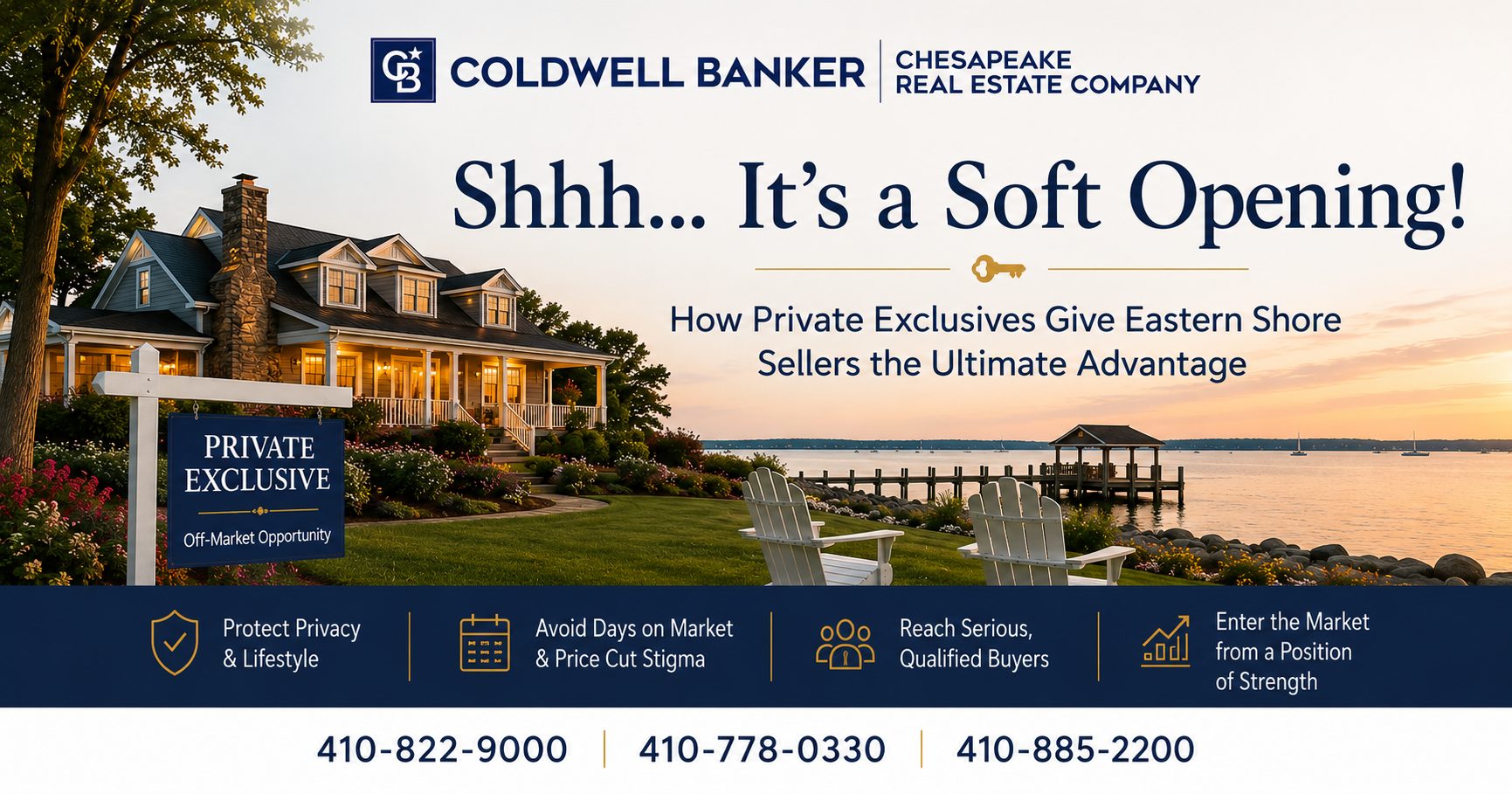 Private Exclusives: Why Eastern Shore Sellers Should Consider a Soft Opening Strategy