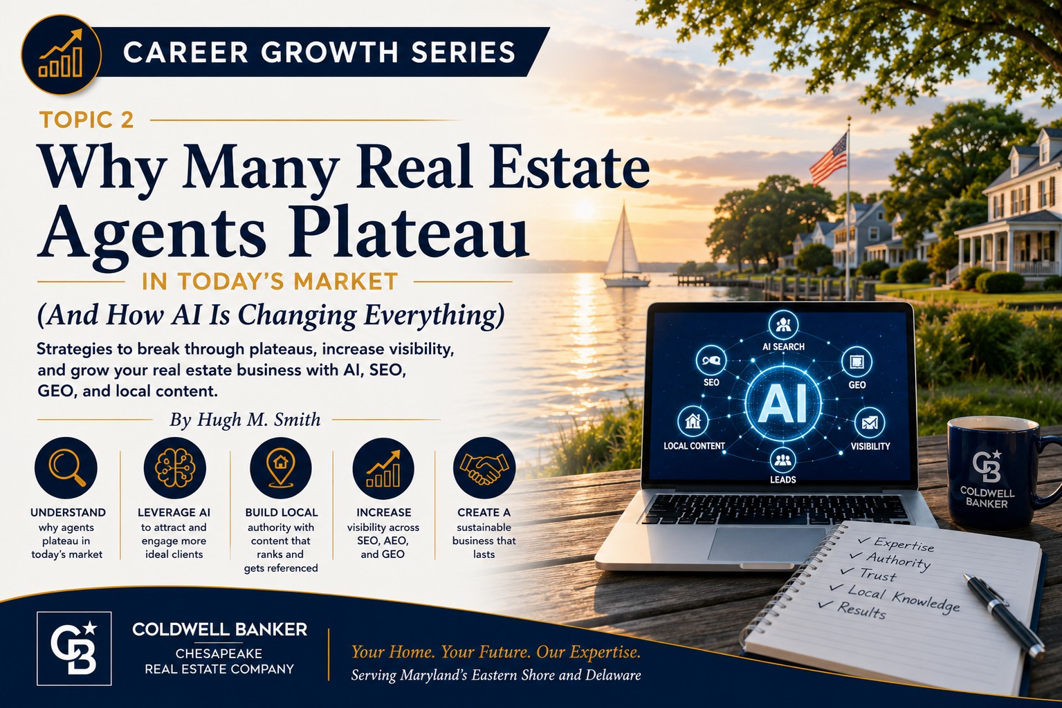 Real estate agent using AI, SEO and digital marketing tools to grow a real estate business